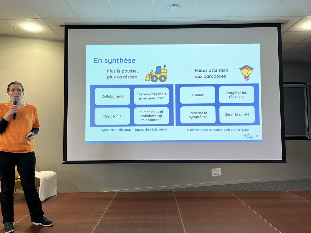 Alexandre BOUTIN (@agilex) on Twitter photo Et en conclusion les types de résistance et les pistes d’action
Merci <a href="/MicheleRuffault/">Michele Ruffault</a> pour ce partage autour de la systémique 🤩 Et en conclusion les types de résistance et les pistes d’action
Merci <a href="/MicheleRuffault/">Michele Ruffault</a> pour ce partage autour de la systémique 🤩