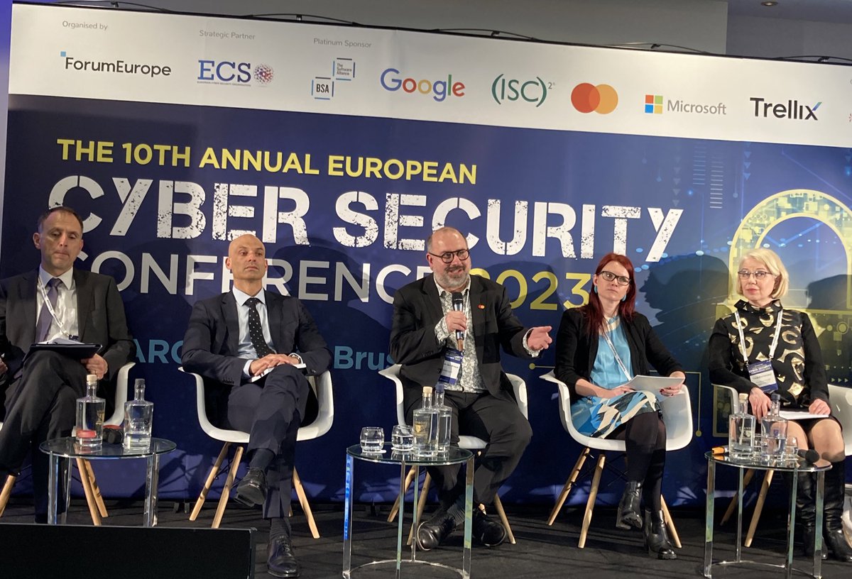 Mastercard Europe (@mastercardeu) on Twitter photo “67% of #cyber attacks are supply chain attacks. Therefore, we don’t look at cyber protection in isolation. We recognise that we operate in an ecosystem and have developed toolkits to help protect supply chain actors”, says <a href="/RigoVdB/">Rigo Van den Broeck</a> #EUCyberSec “67% of #cyber attacks are supply chain attacks. Therefore, we don’t look at cyber protection in isolation. We recognise that we operate in an ecosystem and have developed toolkits to help protect supply chain actors”, says <a href="/RigoVdB/">Rigo Van den Broeck</a> #EUCyberSec