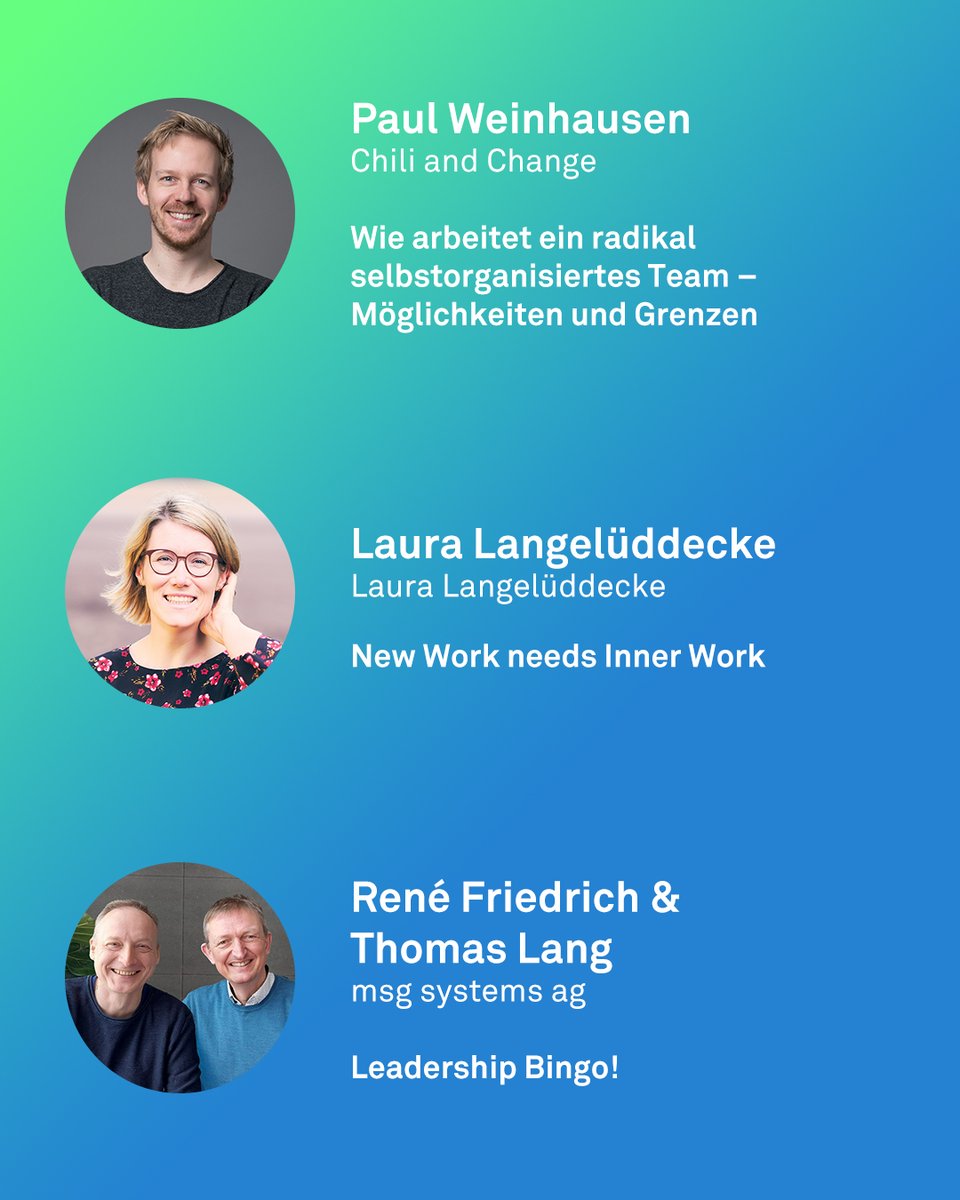 Wir freuen uns, die nächste Rutsche an Speakerinnen und Speakern zu präsentieren! Am 5. Mai erwarten euch bei der MIND.SET unter anderem Paul Weinhausen, Laura Langelüddecke sowie René Friedrich &amp; Thomas Lang. Klingt super? Hier gibts Tickets!
➡mindset-meetup.de
#stayagile