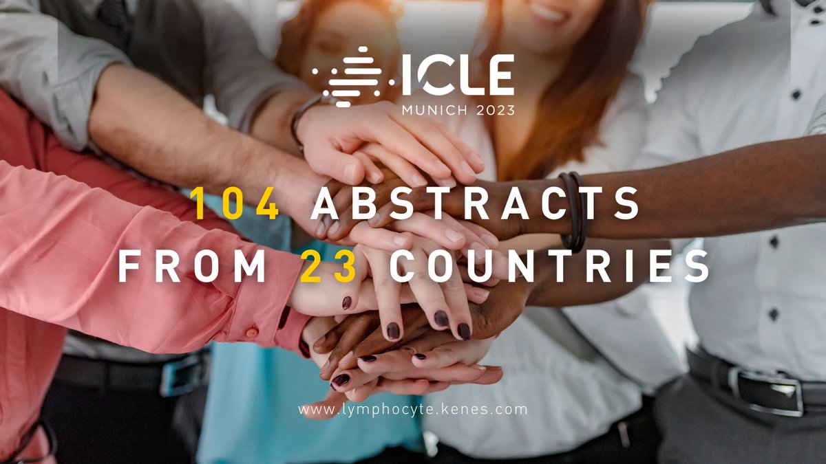 ICLE_lymphocyte's tweet photo. The International Conference on #LymphocyteEngineering is excited to announce that we've received an amazing number of abstracts: 104 from 23 countries!🙏We are delighted that you chose to present at our event #ICLE23!
Registration➡️ https://t.co/Q5od5WGzqI
#lymphocyte #biomakers https://t.co/05lULsabS5