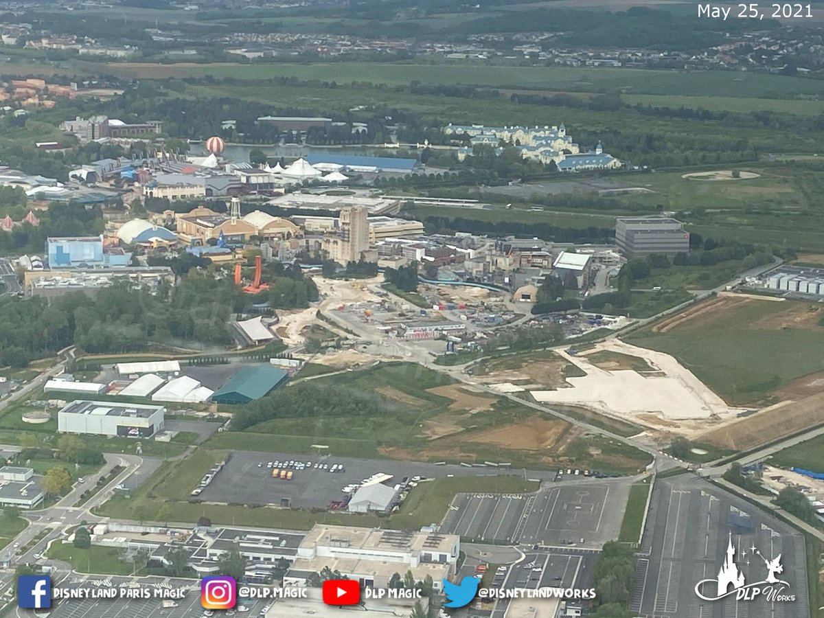 Disneyland Paris Works on Twitter "[Aerial Views] ️ BEFORE / AFTER ️ WDS2 ️ May 25th, 2021 ⚡️