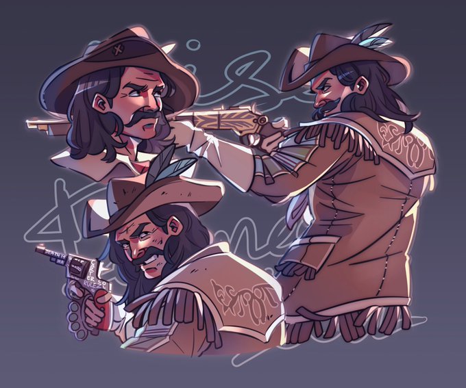 「cowboy hat revolver」 illustration images(Latest)