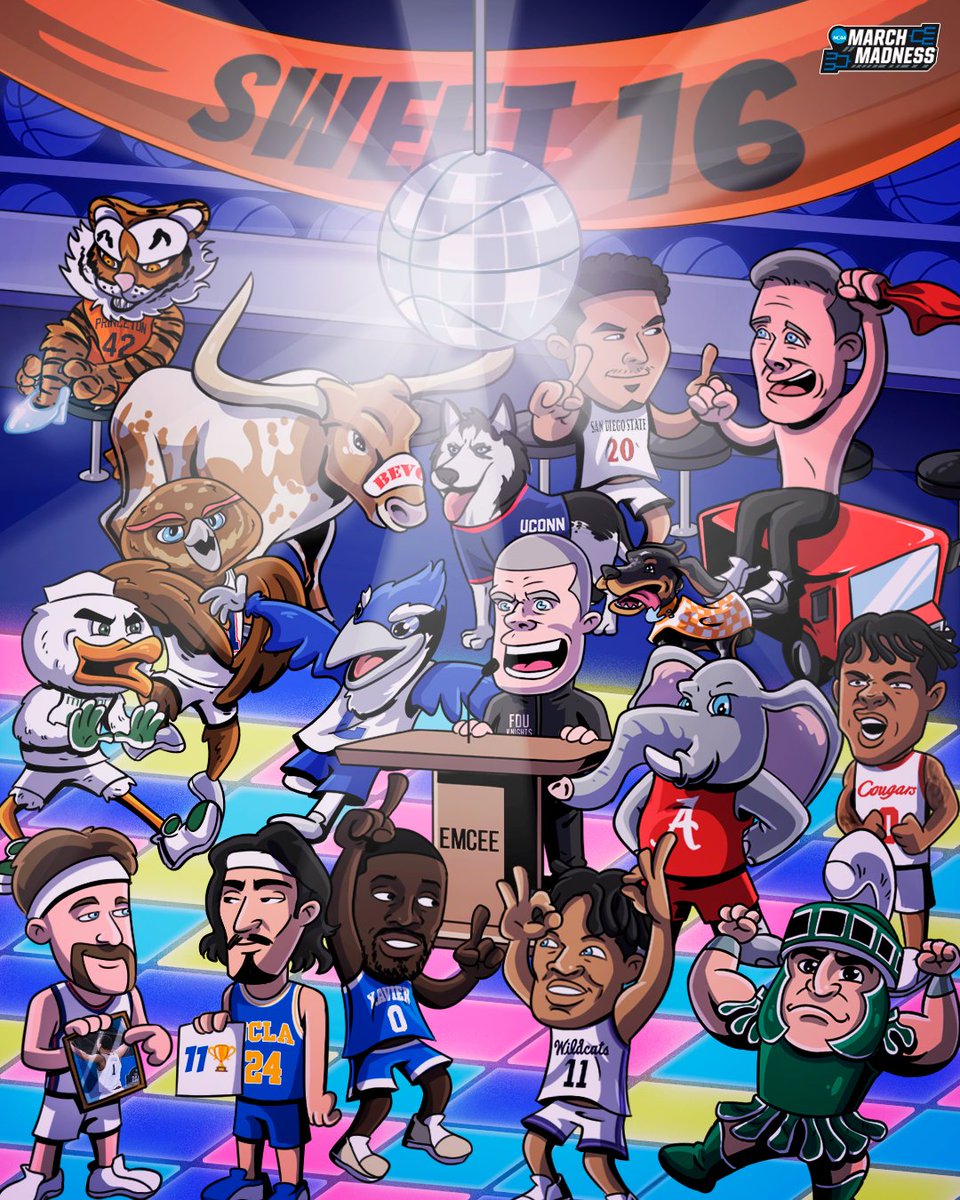 The Big Dance returns tonight! 🕺

#MarchMadness #Sweet16