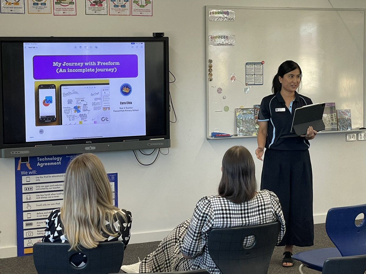 Went way out of my comfort zone to present at today’s #WATechTalk and enjoyed learning innovative ways to use the #iPad in my classroom. Thanks for hosting <a href="/Shell_Lloyd70/">Michelle Lloyd</a>