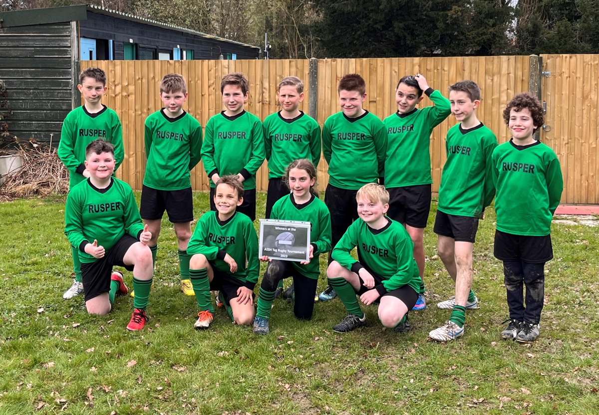 Congratulations to The Rusper Primary Tag Rugby team. Winners of the ASSH Tag Rugby 2023 tournament. Brilliant play, brilliant determination and brilliant sportsmanship. You made us proud.