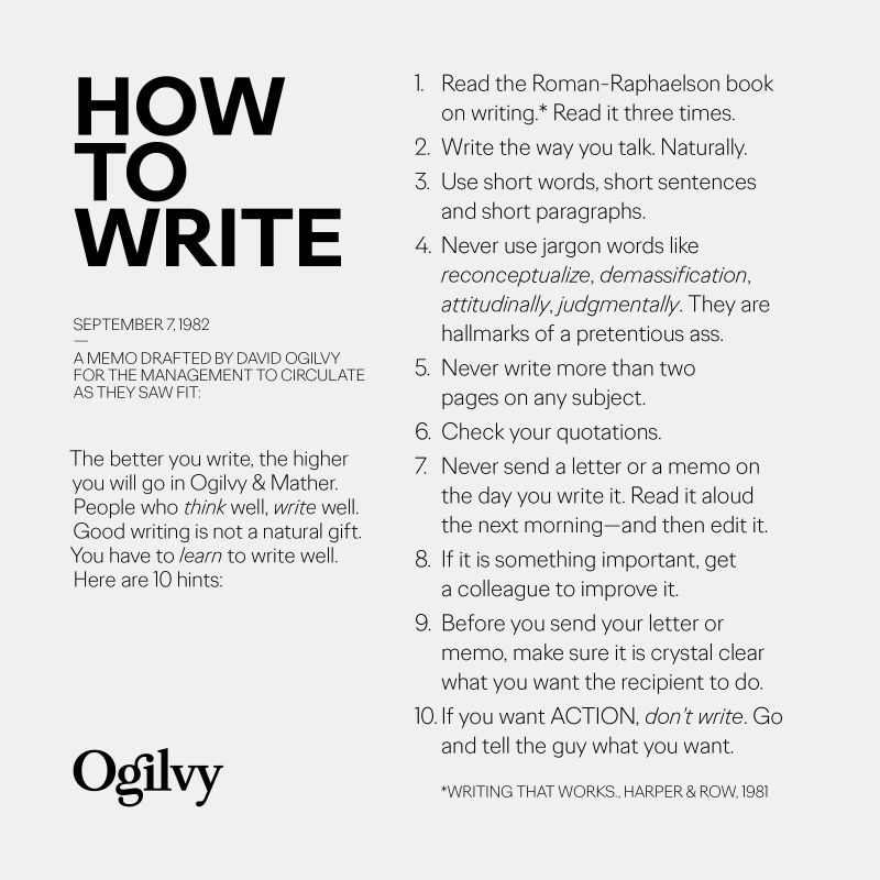 mastranj's tweet image. Really good. Mostly still applies. Especially #4 

#writing #howtowrite #businesswriting
