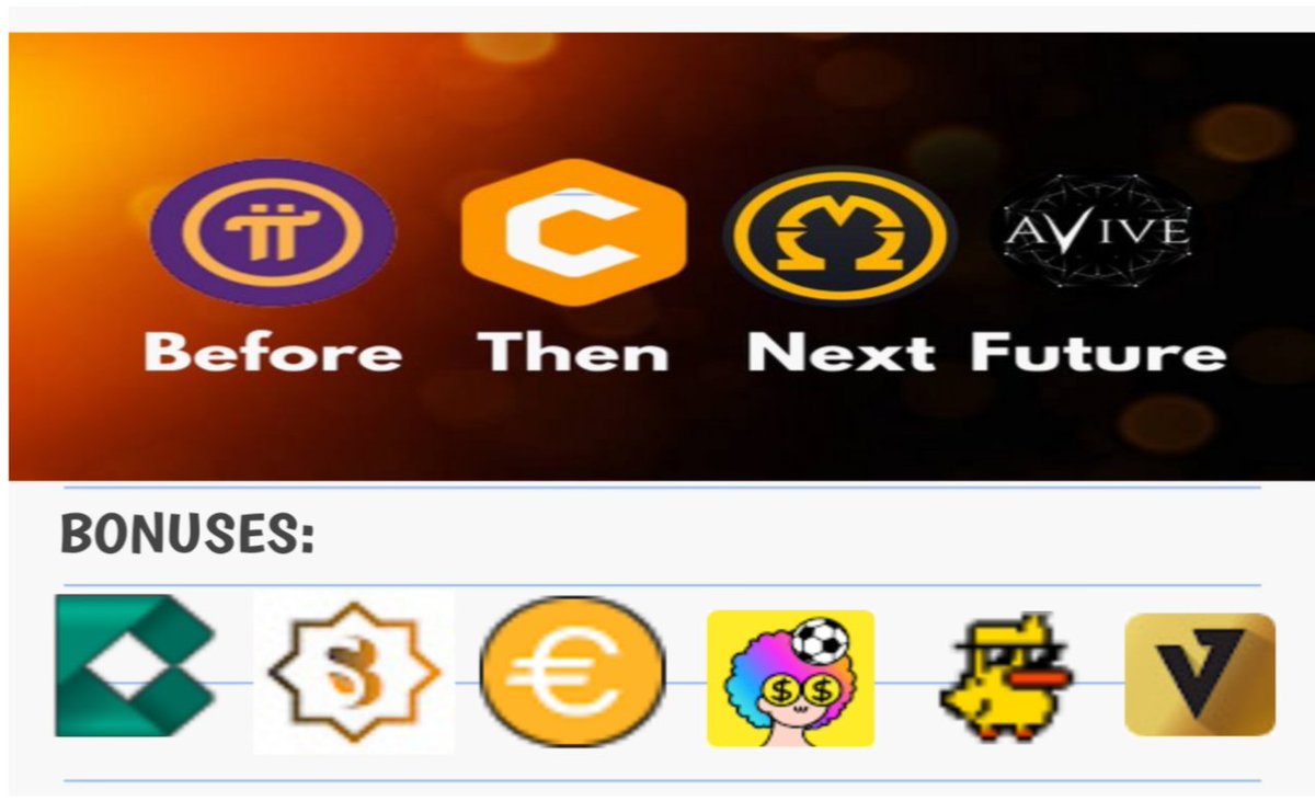 🚨🚨 DON'T MISS THIS MINING ⛏ PROJECTS ‼️‼️
t.me/cryptoappminer…

#CORE #PiNetwork #omega #AviveApp #sidrabank  #gaganode #Bondex #CBDC #wildcash #ventures