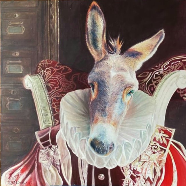 Burro Cracia
Acrílico sobre lienzo
100cm x 100cm

#arte #painting #commissionartist #artexhibition #galeria #paintingoftheday #acryliconcanvas