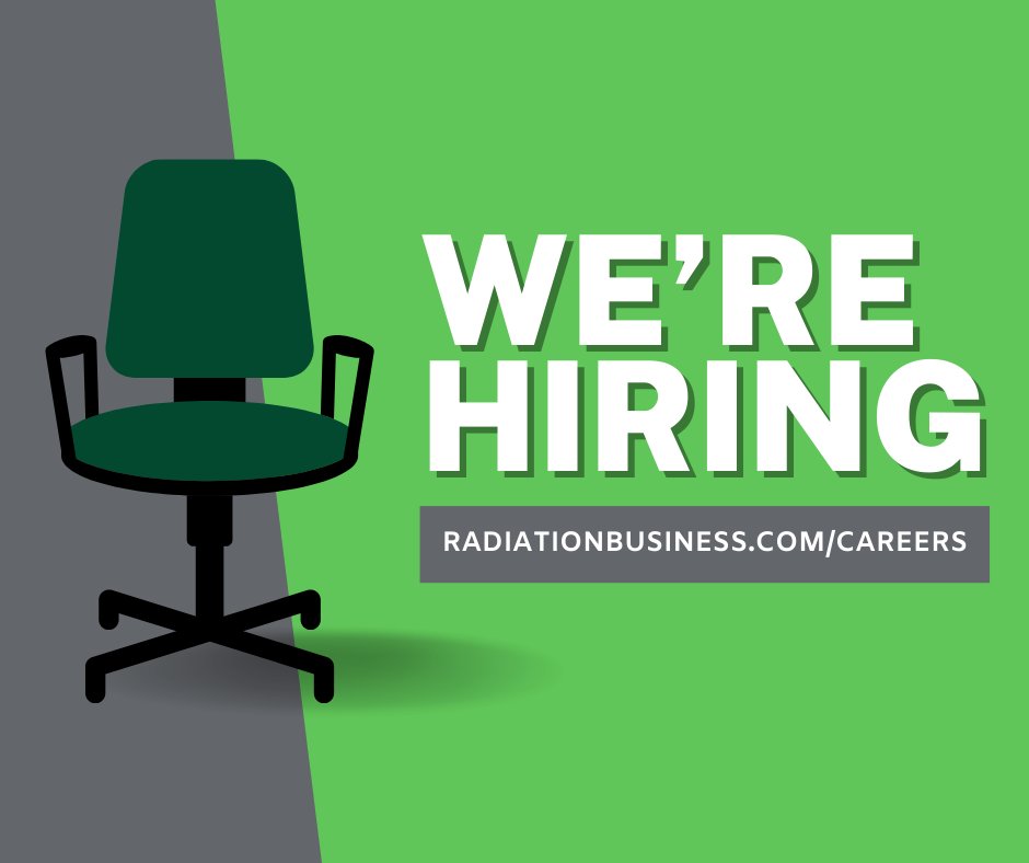 At RBS, you’re not just another body to fill a seat - people always come first. You will find support, collaboration, and a culture to look forward to each day ahead. We never lose sight of our ENCORE values.

Interested? Check our open positions here: radiationbusiness.com/careers/.
