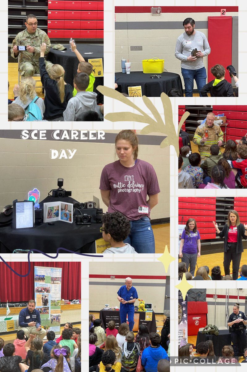 Thank you <a href="/SCECounselors/">SCE Counselors</a> for setting up #CareerDay! Thank you community members for coming to talk about their careers!  #collegeawareness #creeklife