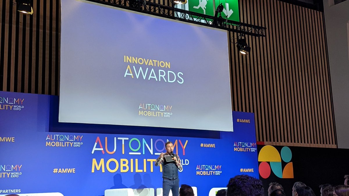 #AMWE , it's time for the Innovation Awards at Autonomy Mobility World Expo