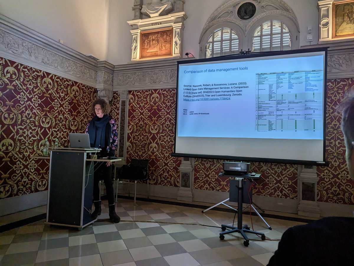 St_Hoppe's tweet photo. Ina Blümel / Uni Hannover stellt Strategien der semantischen Anreicherung und Verknüpfung von Daten in den Geisteswissenschaften vor #TOPORAZ https://t.co/Wekp5qgvb4