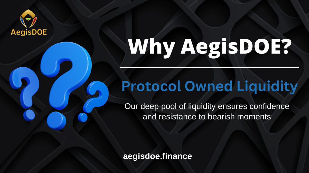 DeFi just got better with AegisDOE on Cronos! 

Our protocol-owned liquidity ensures price stability, high returns, security, lower costs, and no ouroboros effect. 

Explore it: aegisdoe.finance

#AegisDOE #Cronos #crypto #DeFi  #crofam