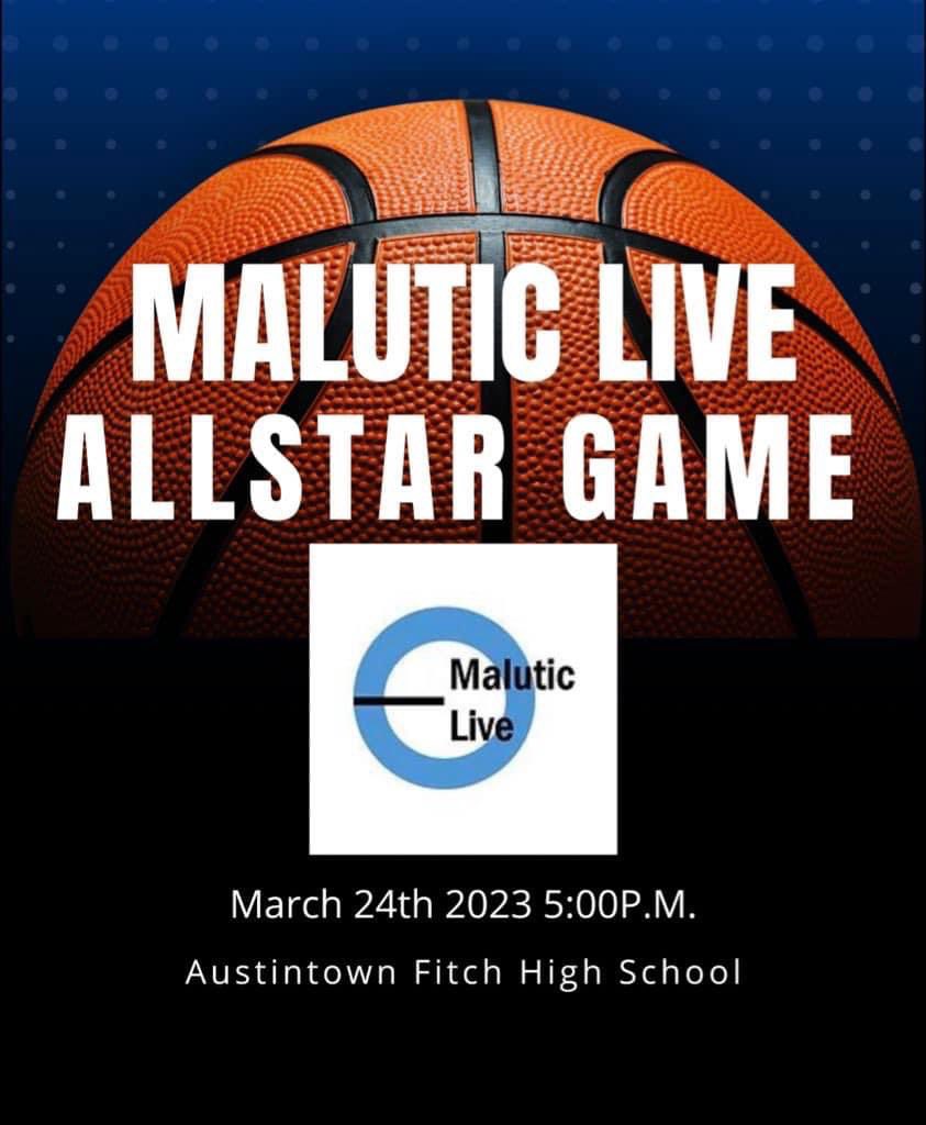 Malutic_Live's tweet photo. Don’t forget about tomorrow’s Malutic Live 2nd Annual All Star Basketball Games. 

First Game is at 5:00 with the last game at 9:00.   

Come on out and enjoy some great night of hoops. https://t.co/WMkfqHjm9x