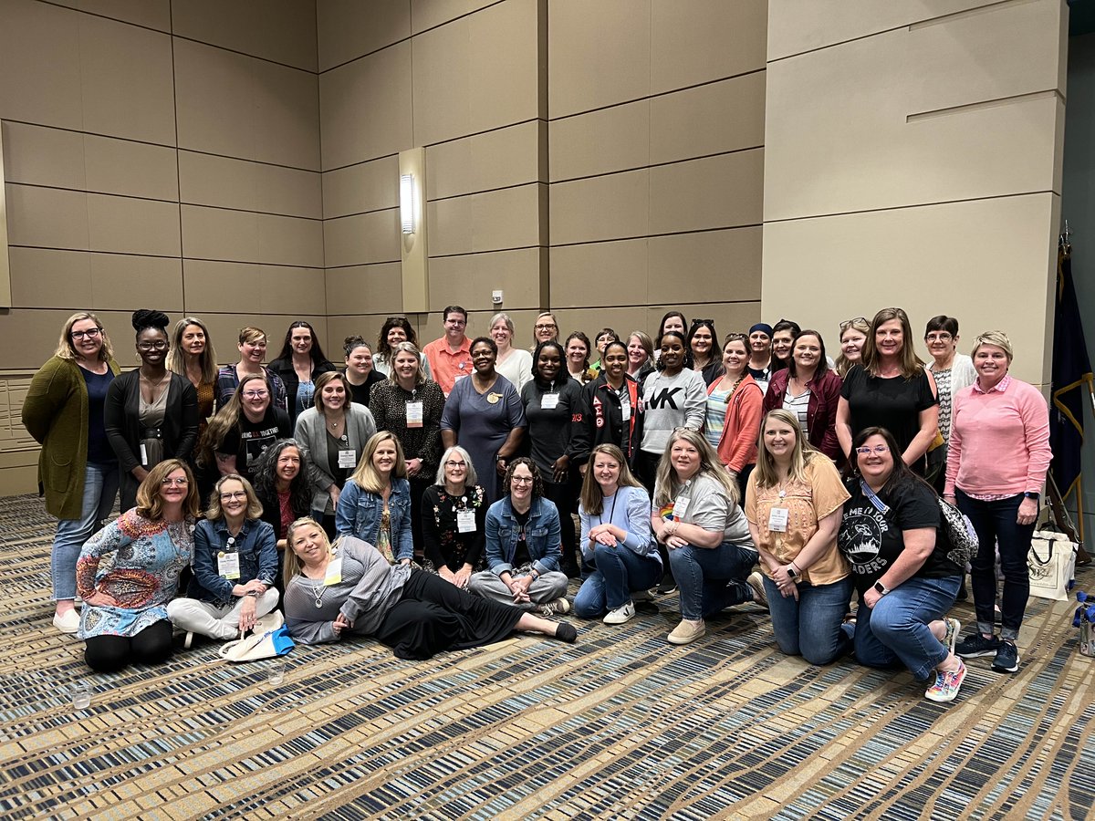 Look where we are! Our CCSD teacher librarians are here at #SCASL23 learning and connecting with each other and librarians from across SC! #CCSDLibrariesForALL