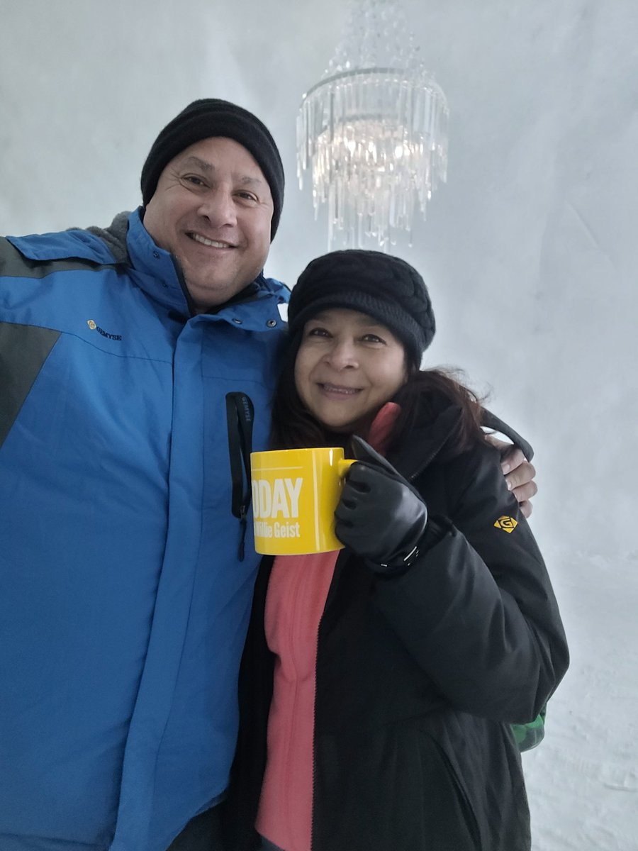 Javace65Javi's tweet photo. #SundayTODAY At the Ice Hotel in Kiruna, Sweden with the Love of my Life Sandra Ortegon !!! https://t.co/7mg8wglJUT