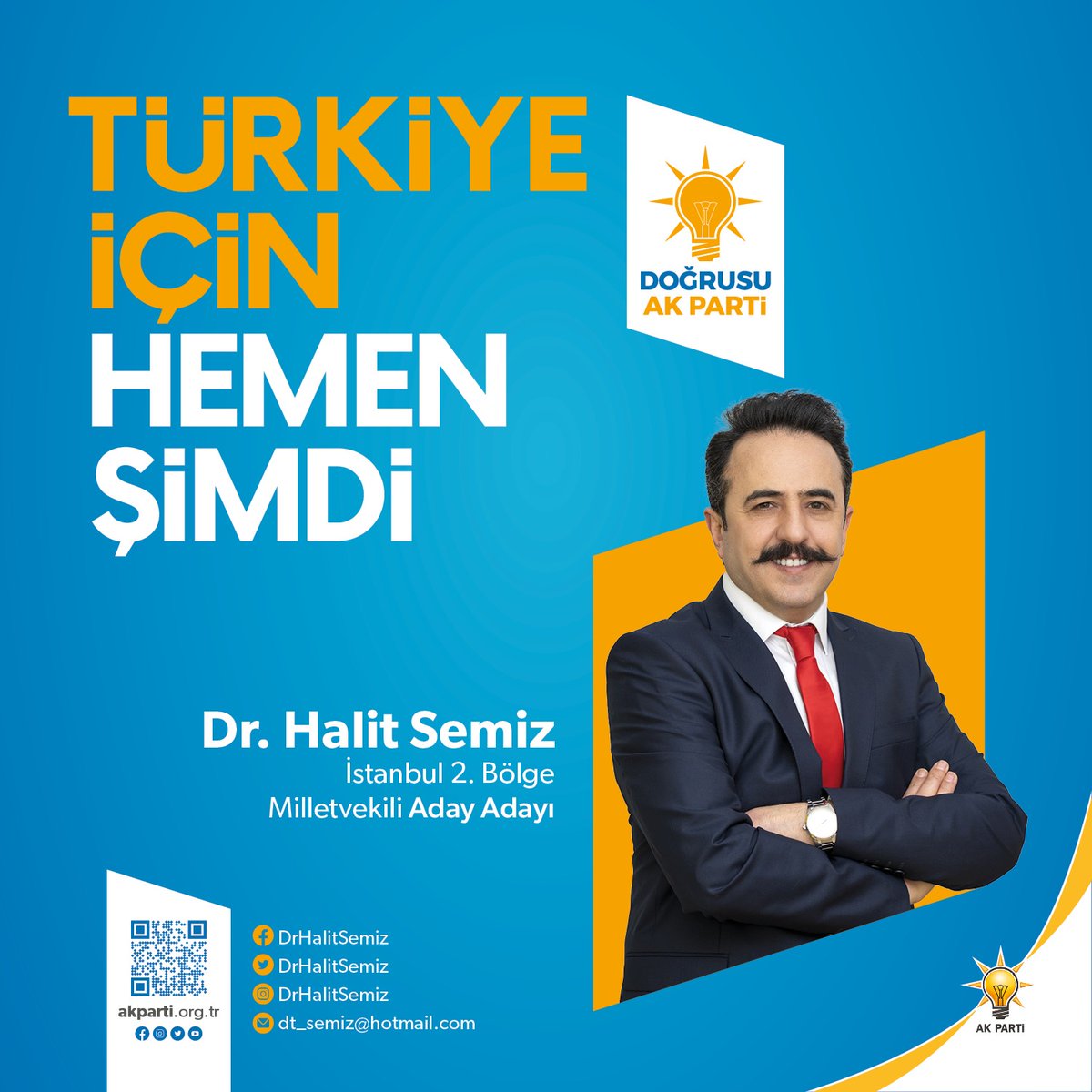 DrHalitSemiz's tweet photo. Türkiye Yüzyılı'nda, devletimize ve milletimize hizmet etmeyi boynumuzun borcu olarak görüyoruz. 
Önümüzdeki dönemde, hizmetlerin en büyüğüne ve en güzeline layık olan necip milletimizin sesi olabilmek için, hiçbir sorumluluktan kaçmadan, yılmadan ve yorulmadan çalışacağız. https://t.co/v9UekbA09l