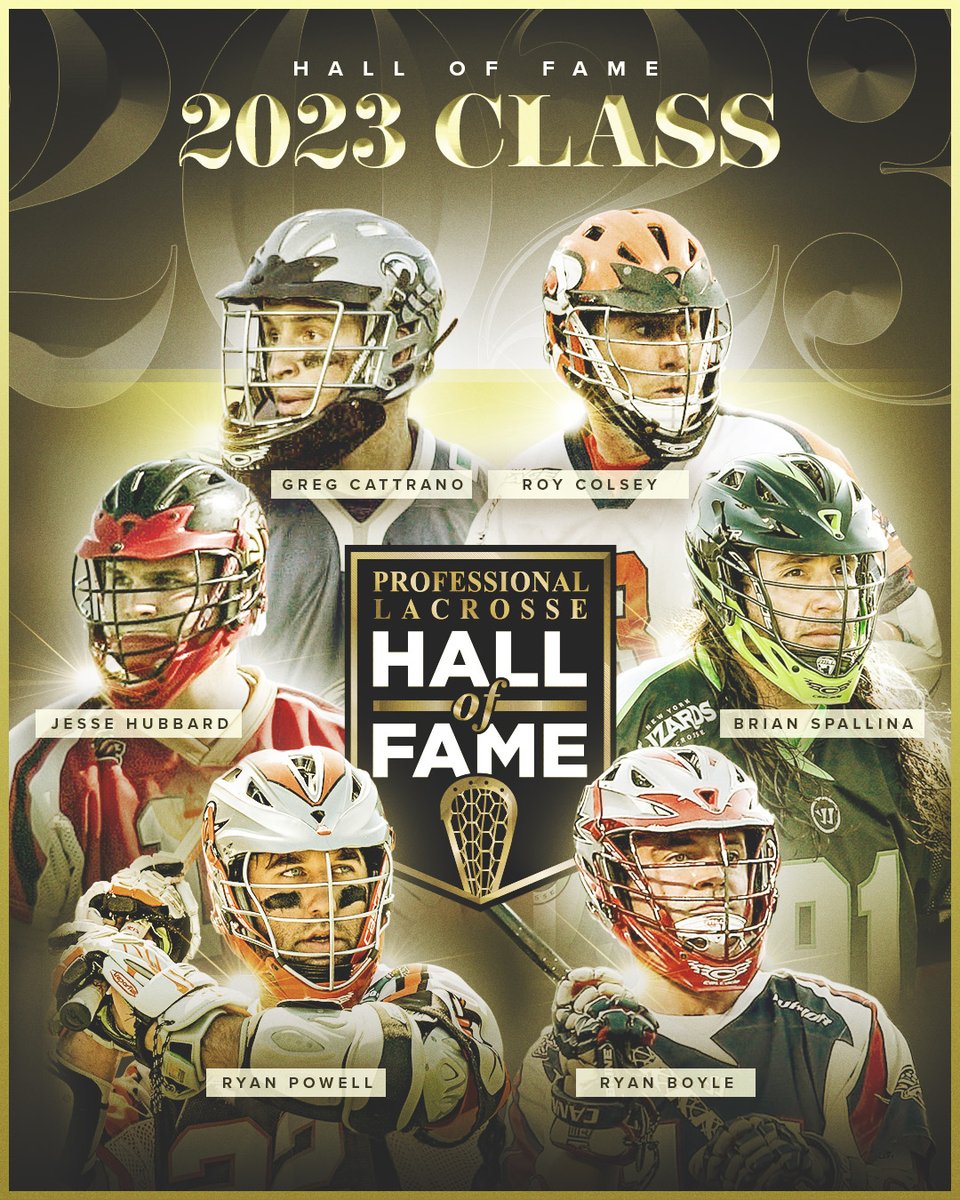 LEGENDS.

The 2023 Pro Lacrosse Hall of Fame Class 👏