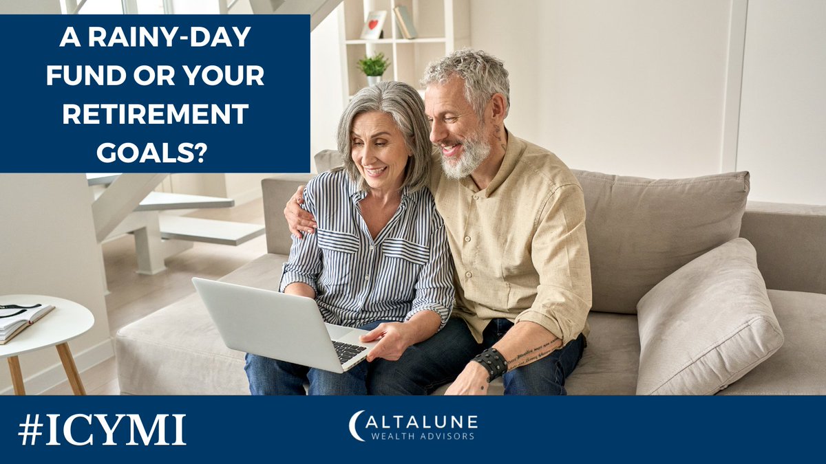 AltaluneWealth's tweet photo. If you're still deciding between your emergency savings or your #retirementgoals should come first? Here are a few reasons why emergency savings should come first: https://t.co/N051Rn2x4l https://t.co/MUidCKnrvr