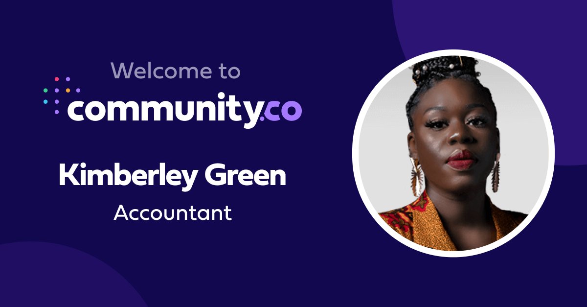 A very warm welcome to Kimberley Green, <a href="/CmtyCo/">Community.co</a>'s new Accountant! We know great things are ahead and we're so glad to have you on the team 🎉

#employeespotlight #welcometotheteam #employeeappreciation