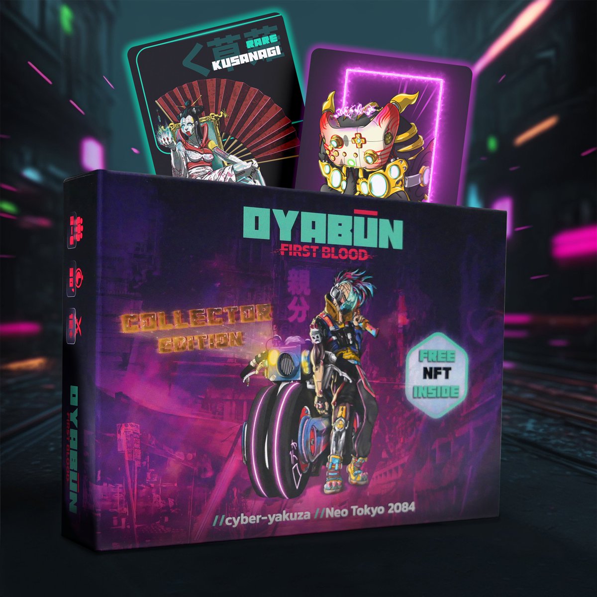Sales of "OYABUN: First Blood" 🎲🃏 have exceeded our expectations!

Due to this amazing response 🔥 we've decided to halt sales tonight at 8PM CET.

We want to ensure stock for our upcoming international marketing campaign 🌎🚀

A massive thank you 🙏 to everyone