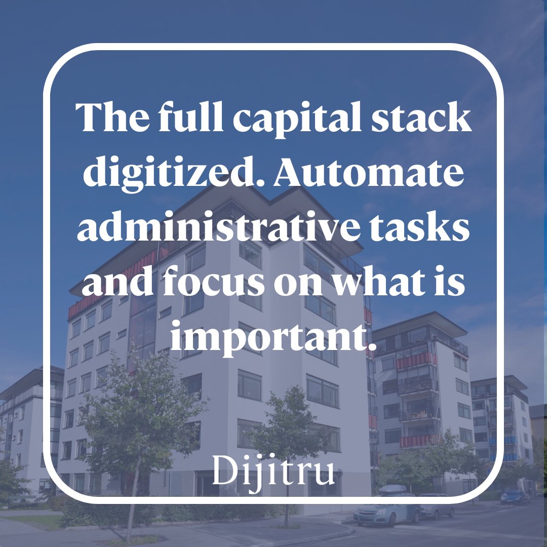 dijitru's tweet photo. With automated workflows, #assetmanagement is simple and always accurate. Automated cash flows, reporting, and #investor updates have built-in checks and balances to ensure that accuracy and risk are minimized. Link in bio
⁠#commercialrealestate #cre #commercialrealestatefinance https://t.co/8MrGTlsFaj