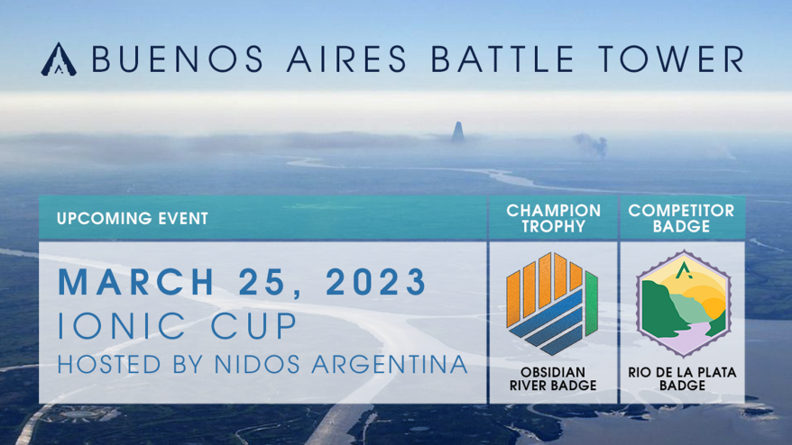 Something monumental is happening!

This Saturday, a Battle Tower rises in Buenos Aires!

Hosted by @NidosPokemonGO, the return of large in-person #SilphArena events is coming with 200+ competitors battling to be the very best! Watch LIVE at Twitch.tv/SilphArena