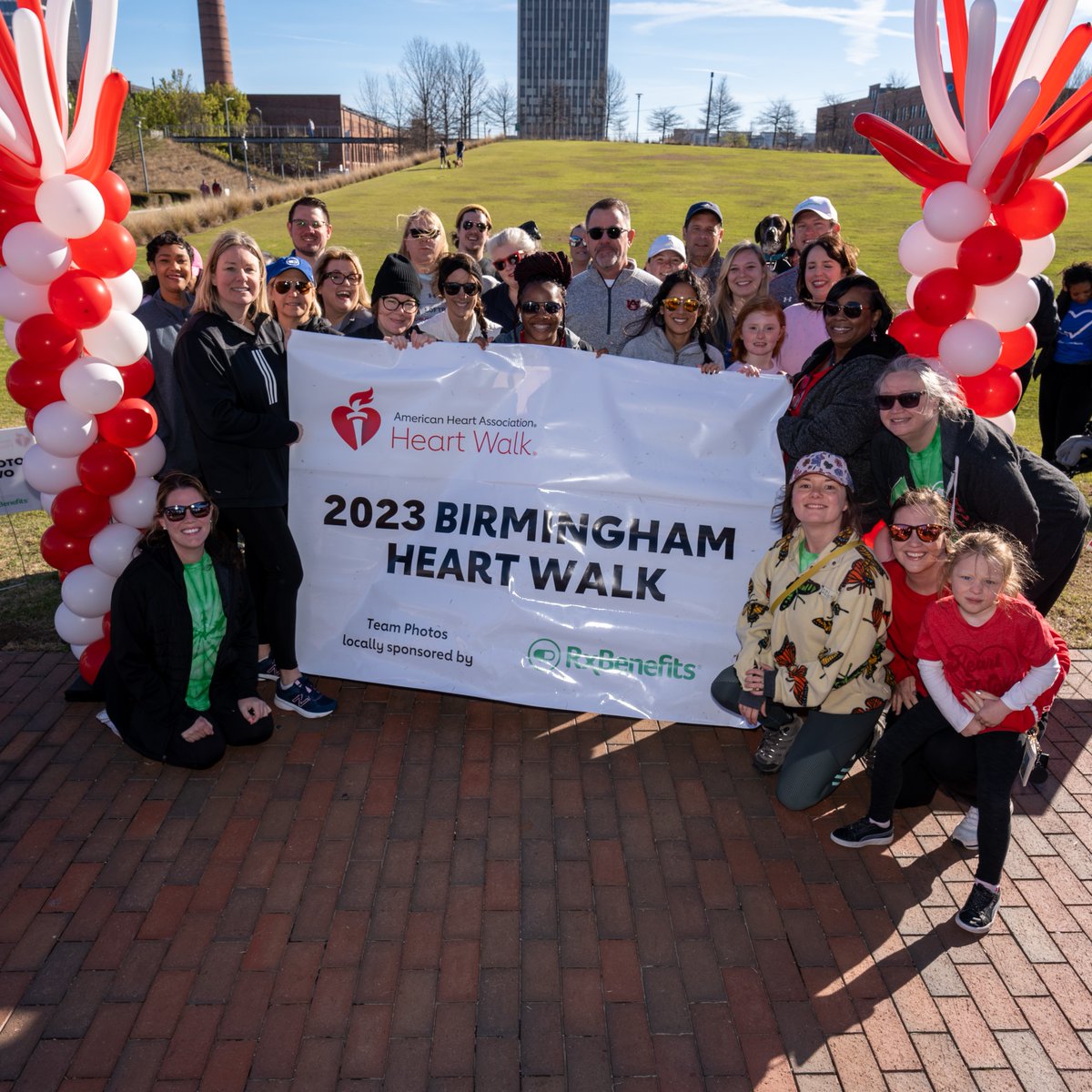 RxBenefits's tweet photo. Many thanks to our teammates nationwide for answering the call to stand against #heartdisease and helping save lives at the 2023 Birmingham Heart Walk.

 #TeamRxB recruited 160 walkers and raised over $30,000 for groundbreaking pediatric heart and stroke research. #bhamheartwalk https://t.co/n8QF41V1Yf