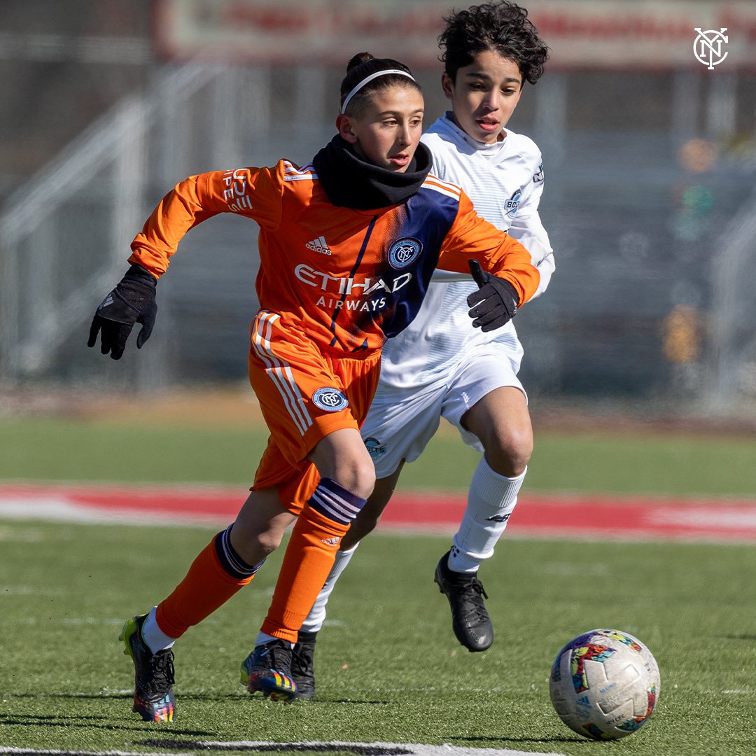 NYCFCYouth's tweet photo. Our U13s putting the work in 💪💙