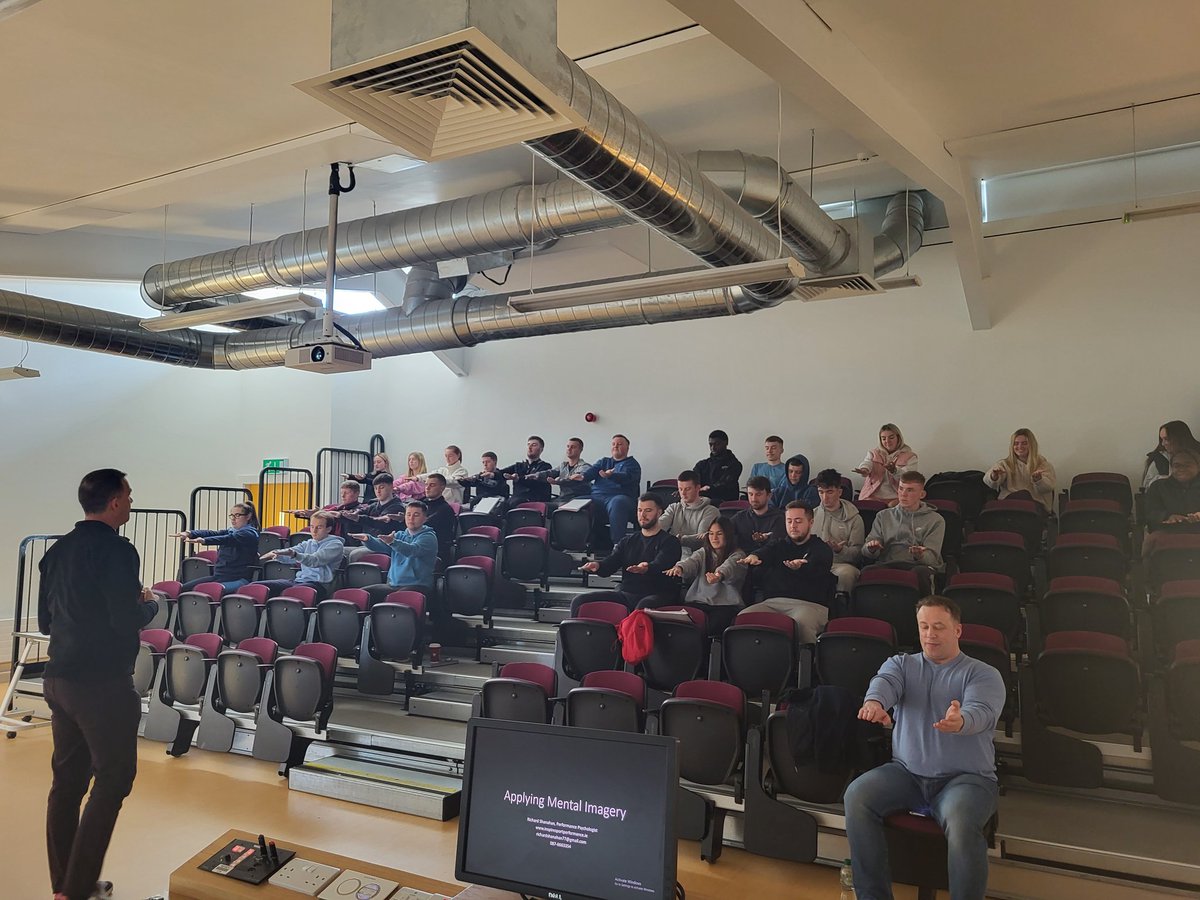 Richard Shanahan <a href="/Inspire2Perform/">Richard Shanahan</a> thanks for sharing your insights into the psychological skills training of  imagery and visualisation with our <a href="/SMCO_TUDublin/">TUDublin Sports Management & Coaching</a> 2nd Year students. It was also great to have formerxstudent David Royle drop in to speak to our students.