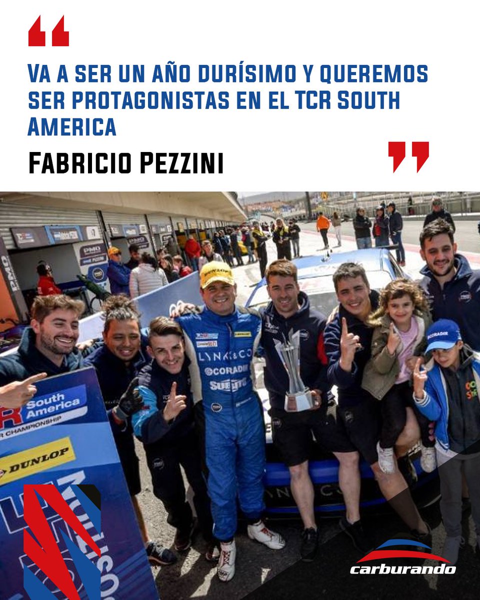 CarburandoTV's tweet image. 🗣️ ¡La palabra de @FabricioPezzini en #CarburandoRadio!

🏆 El vigente campeón del @tcrsouthamerica dejó su pronóstico para la venidera temporada.