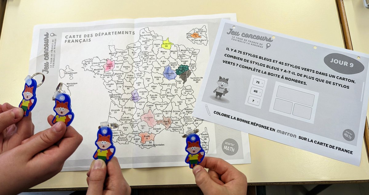 PALANDRIC's tweet photo. Nous on continue lol #semainedesmaths merci @AdaptivM pour les jolis porte-clés #mathscyle2 #numerique @T_EvidenceB https://t.co/yDZDiMEoCQ