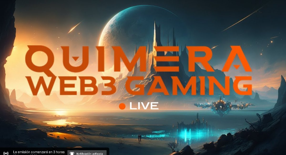 Quimera__SA's tweet photo. Quimera presenta un capitulo mas del programa Web 3 Gaming 
Hoy tocaremos temas relacionados con los juegos blockchain, NFT, mundo web 3 en general
hablaremos sobre MINI ROYALE, los actualizaremos sobre nuestro guild, Quimera y hablando sobre  Diablo IV. 

https://t.co/hyUfMEOppH https://t.co/TSKBIwPSWR