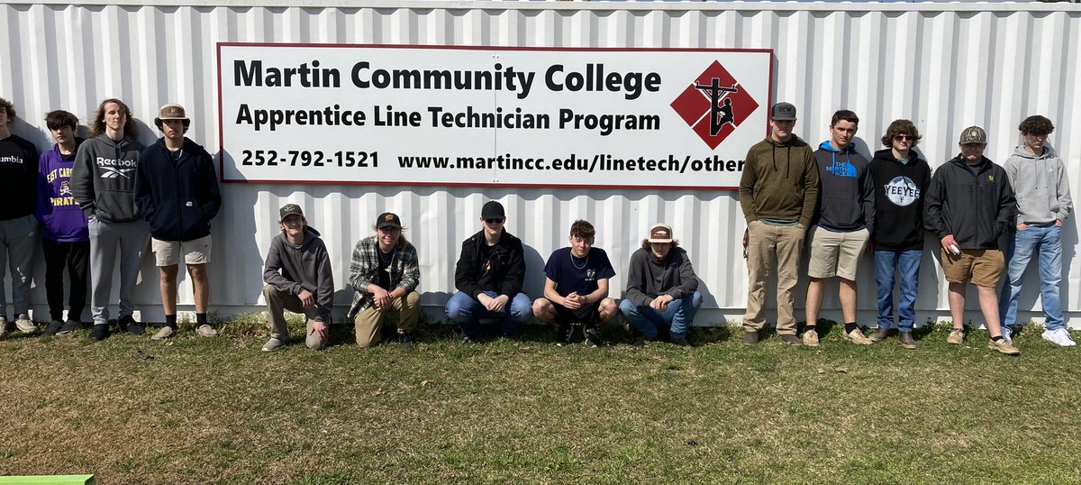Mr. Raymond Wilson Lineman instructor at MCC spoke with NHS T &amp; I students today about Lineman work, companies hiring ,benefits &amp; salary, requirements. Mr Wilson was a Lineman for  40 yrs. Students complete 16 wks training &amp; graduate lineman technician <a href="/BeaufortCoSchNC/">Beaufort County Schools</a> <a href="/CTEforNC/">NC Career and Technical Education</a>