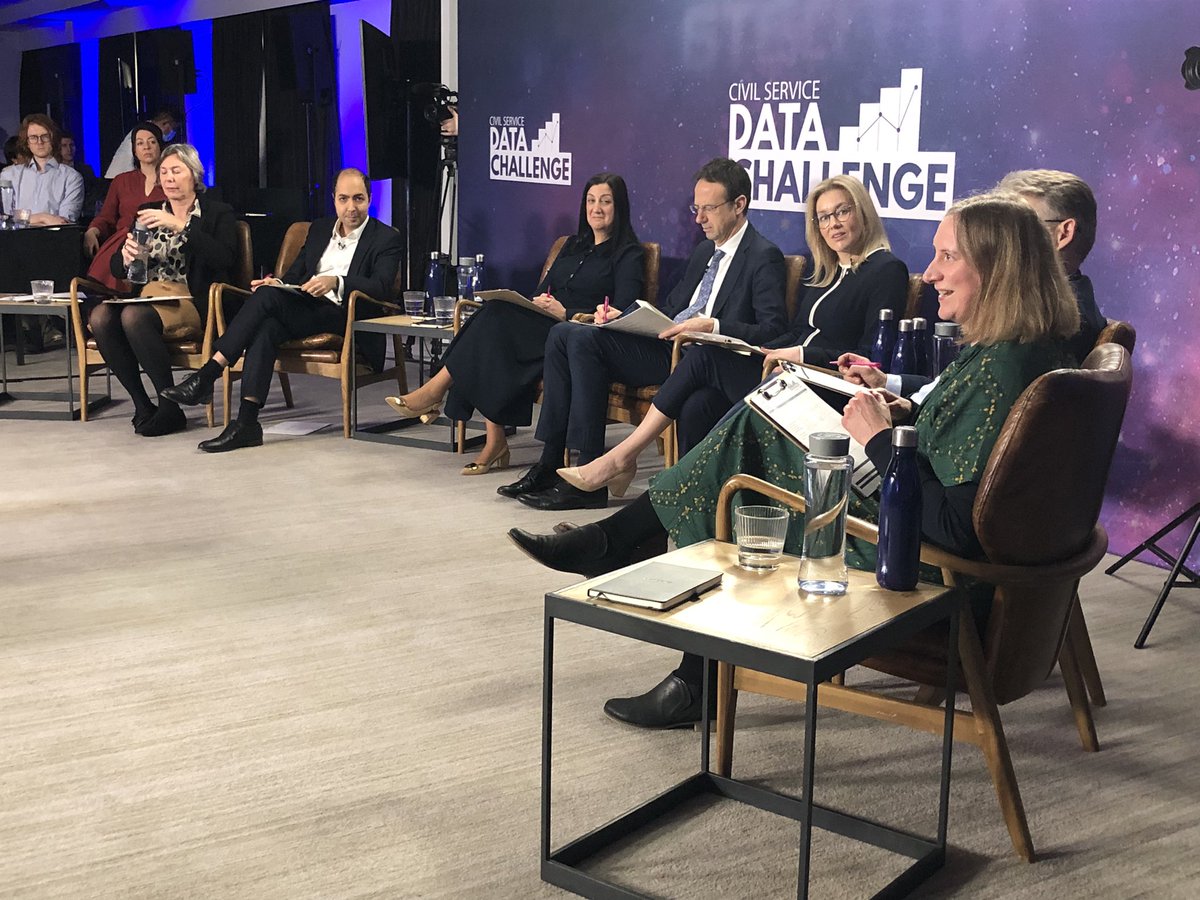 globegov's tweet photo. Questions from the judges now: @cabinetofficeuk perm sec &amp; CS COO Alex Chisholm, Alison Pritchard of @ONS, @NTT_DATA_UK’s Vicki Chauhan, @HMRCgovuk CDO Aydin Sheibani, #CDDO CE Megan Lee Devlin &amp; CDO Sue Bateman, &amp; @ukhomeoffice CDDTO Simon Bourne https://t.co/62uK71tzlO