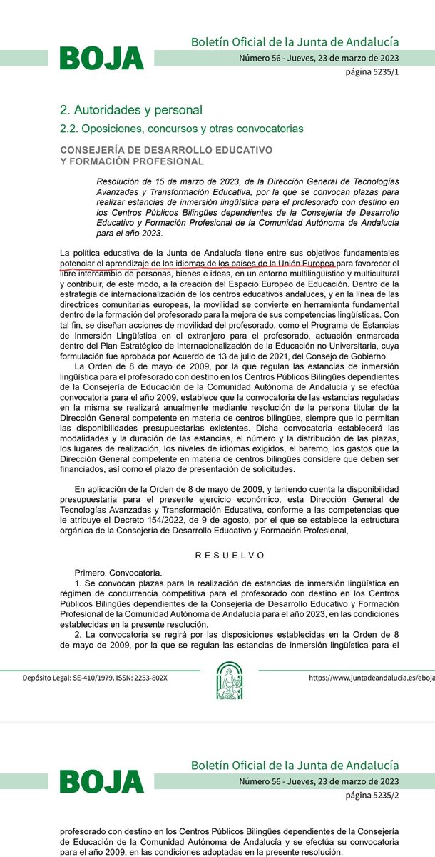 soniaolid1's tweet photo. @Patricia_Pozo_ @JuanMa_Moreno ¿cómo se puede mentir tan descaradamente? ¡Si os estáis cargando la Segunda Lengua Extranjera en la pública! 🇨🇵🇵🇹🇮🇹🇩🇪 https://t.co/wpygRCX3RV