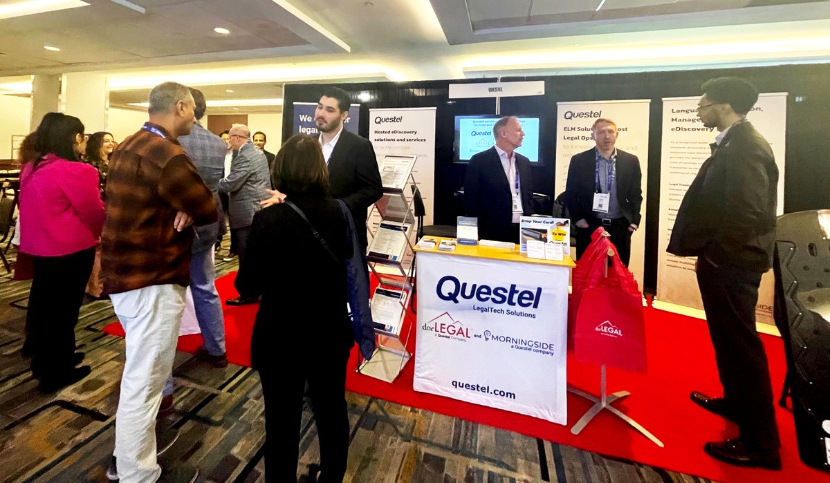 doelegal's tweet photo. #LegalWeek23 wraps up today!
Thanks to everyone that spend time at Questel's booth #1227. We know you got valuable info from our LegalTech team on how ELM, eDiscovery, Translations, and IP Management Solutions magically drive business success. 💻
Did you win prizes?🏆
#questel https://t.co/gVwAiR07DL