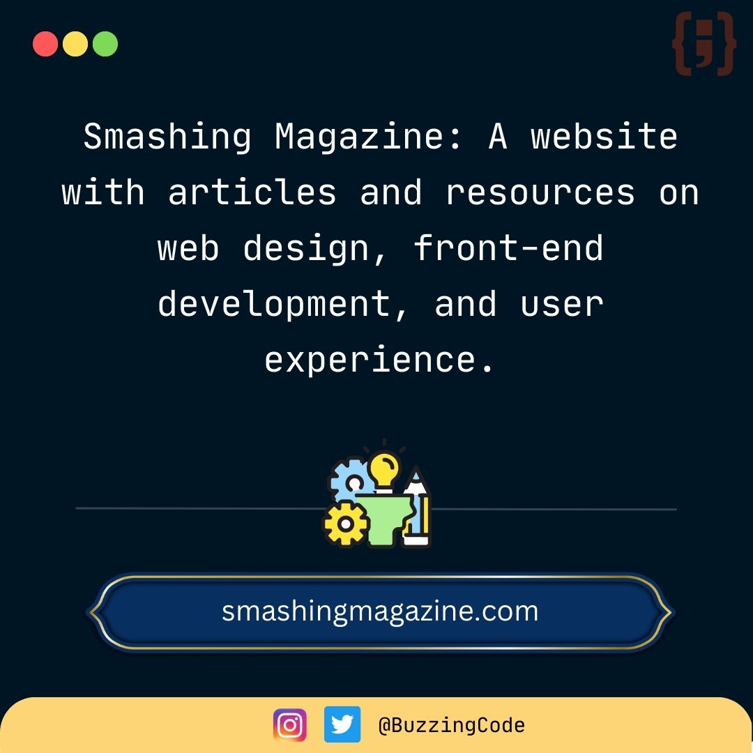 buzzingcode's tweet photo. Cont Thread,⚡#Webdevelopment  
.🔗 7 useful websites every #frontend developer should know about! https://t.co/T6S9gVtoMp 
#buzzingcode #lifeofacoder #coding #developer https://t.co/QEZGcv0ee9