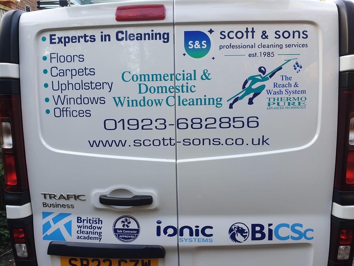 Our vans say it all! #windowcleaner #carpet #cleaning #safecontracor
