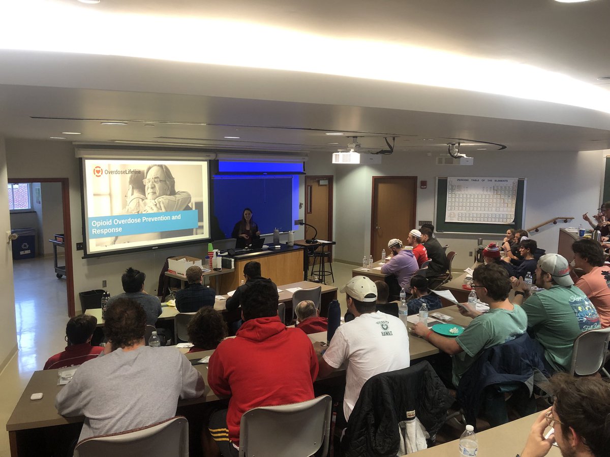 WabashGH's tweet photo. Full house @WabashCollege on Narcan training. #livehumanely #actresponsibility and take care of each other! https://t.co/2uijkBT68V