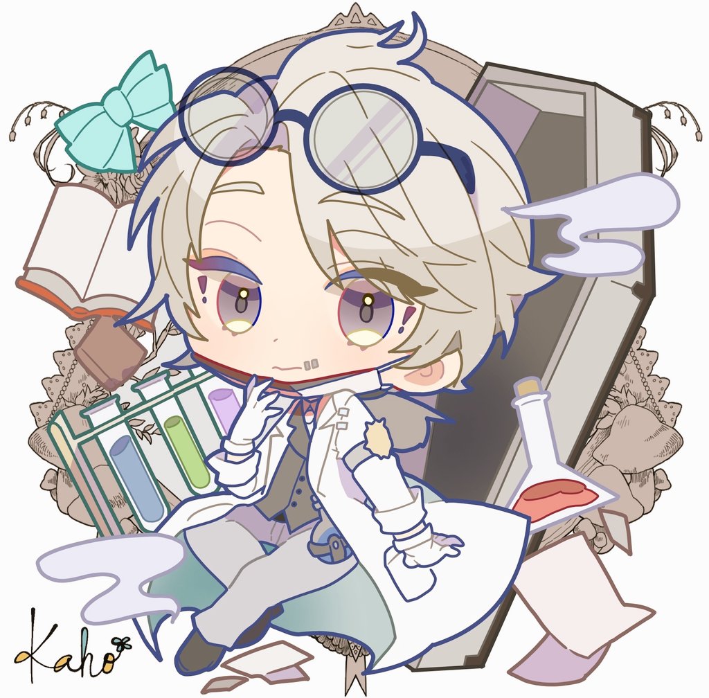 1boy male focus white gloves chibi gloves book pants  illustration images