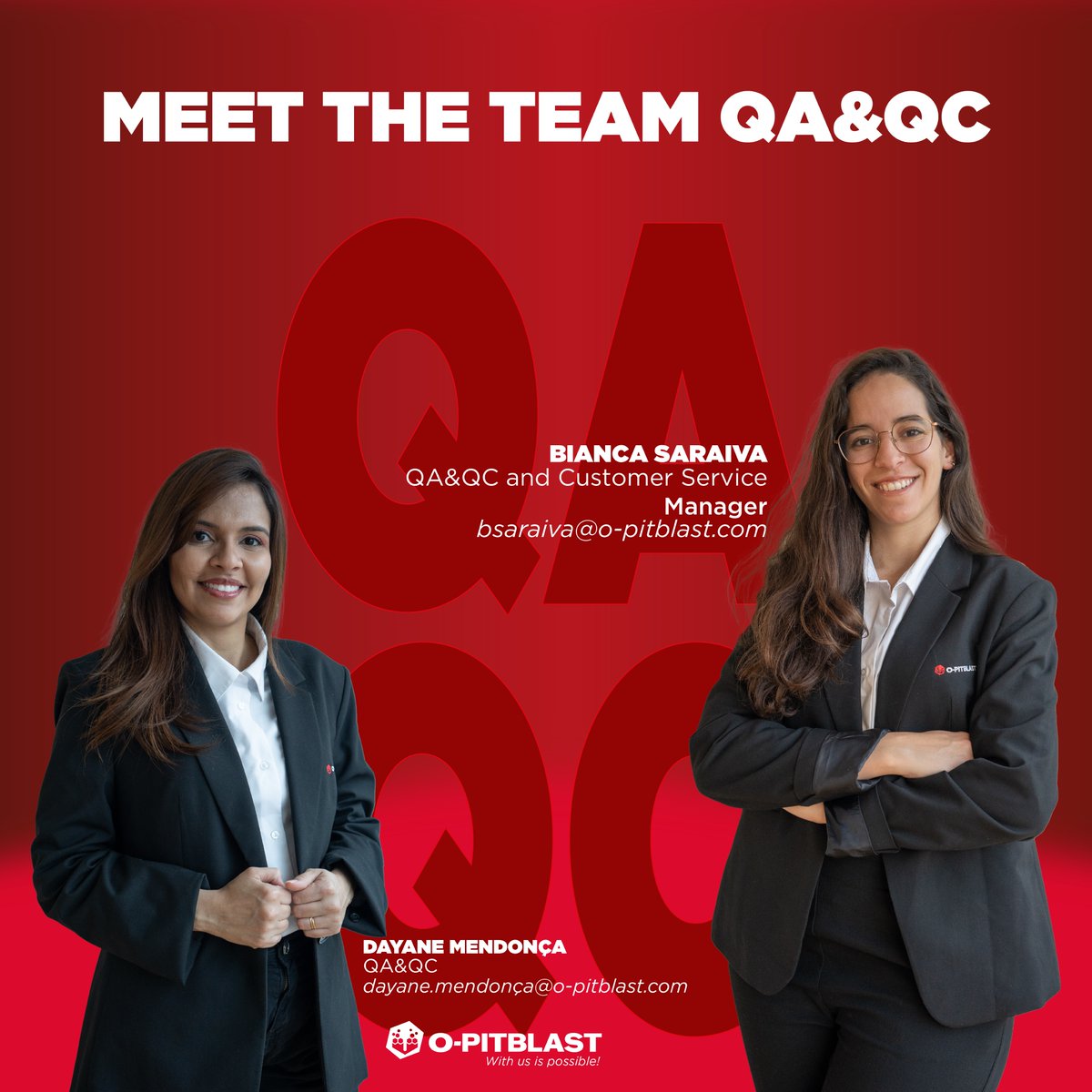 OPitblast's tweet photo. Our QAQC department has as one of its main objectives to ensure that O-Pitblast products! Meet them at https://t.co/zSmMR992eV https://t.co/RQ0t2T8wTw