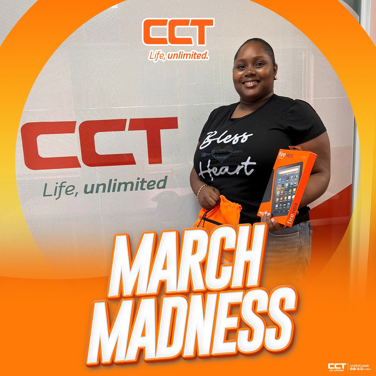 CCTBVI's tweet photo. Congratulations to our 2nd March Madness Winner!
Next week we turning things up in the studio! Stay tuned to find out!
#cct #lifeunlimited #marchmadness #cctlive #cctliveunlocked https://t.co/XmaJlyQlFI