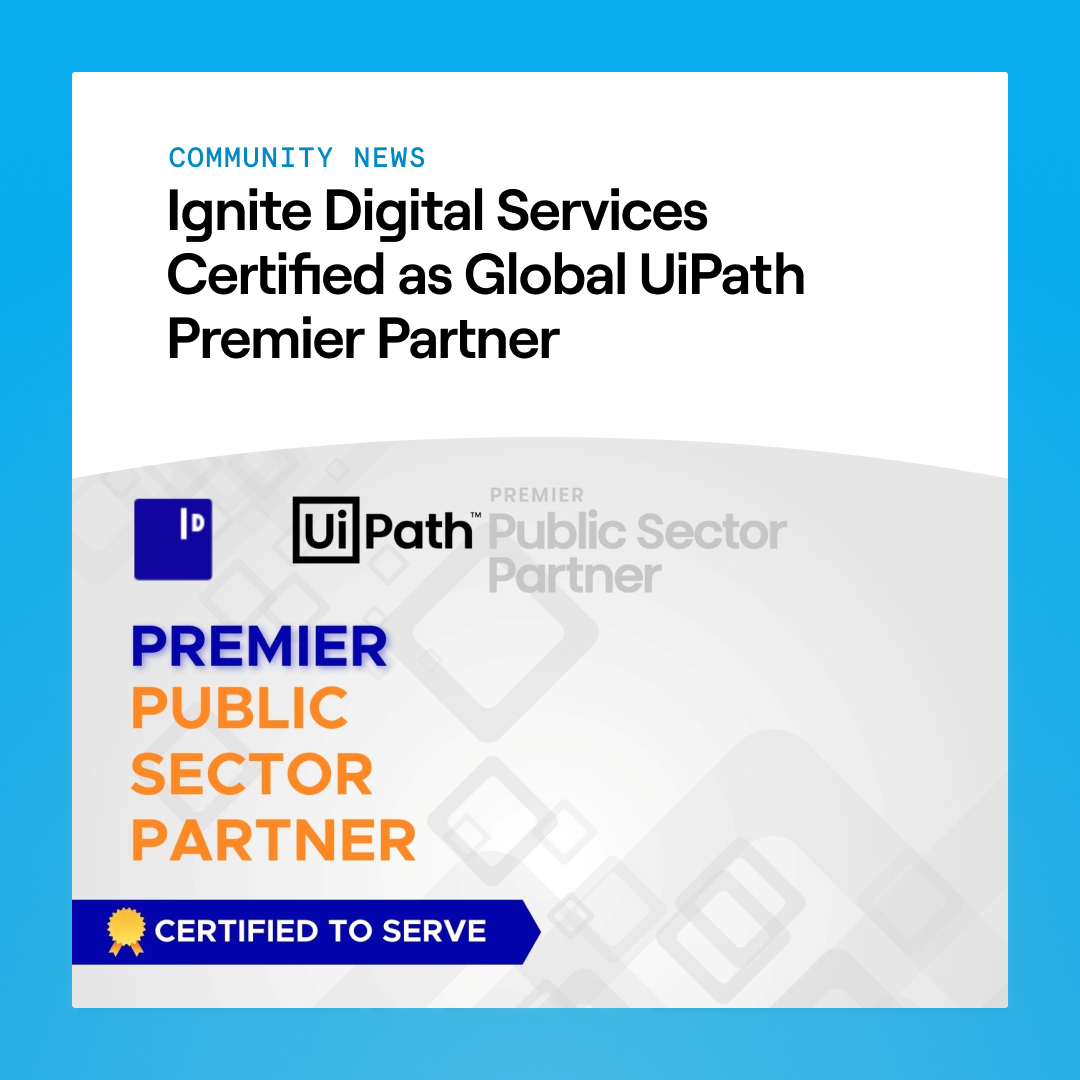 CHSdigital's tweet photo. Congrats to our member, @_IgniteDigital_  on their exciting new partnership with @UiPath!

Read more: https://t.co/xjfVztvulg https://t.co/mkLvw6HyQ5