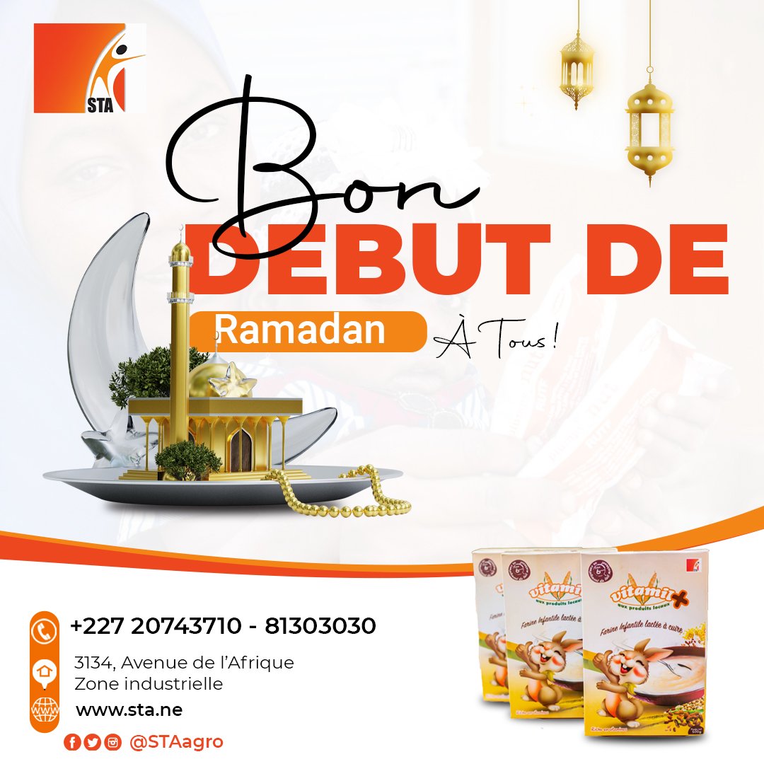 STA_Niger's tweet photo. Nous présentons nos vœux les plus chaleureux a tous les musulmanes et musulmans de par le monde qui entament le mois sacré du Ramadan.
C’est un moment pour réfléchir et pour apprendre.

#RamadanMubarak #nutrition  #sta #malnutrition #baby https://t.co/NnPt9vdXcE