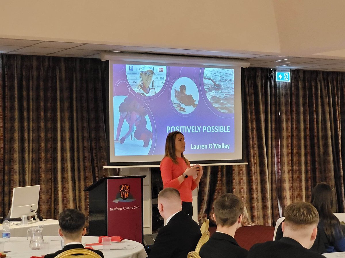 The room was silent during a truly inspirational presentation by the amazing Lauren O'Malley at our Police Academy event today.#postivelypossible