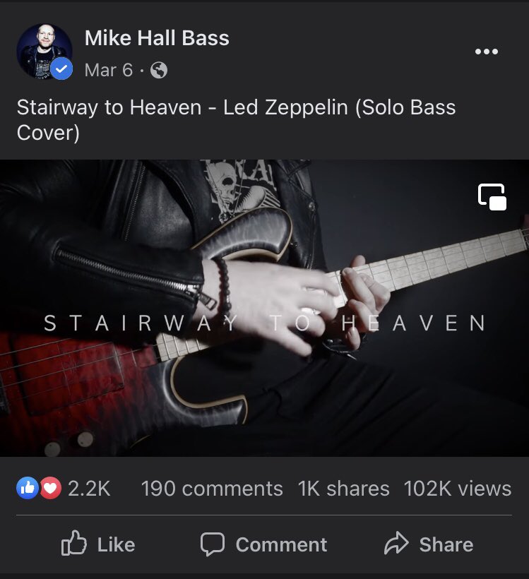 MikeHallBass's tweet photo. Thank you for 1k shares + 100k views in less than 3 weeks 🙏🙏🙏

Check out the full cover on YouTube: https://t.co/uFpeDB8zlo https://t.co/dbQLOZ25Kd