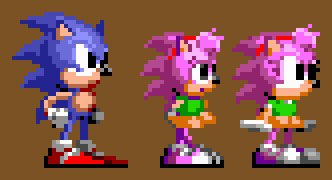 Sonic Origins Plus: Amy Rose Sprite Grid Download from SEGA of