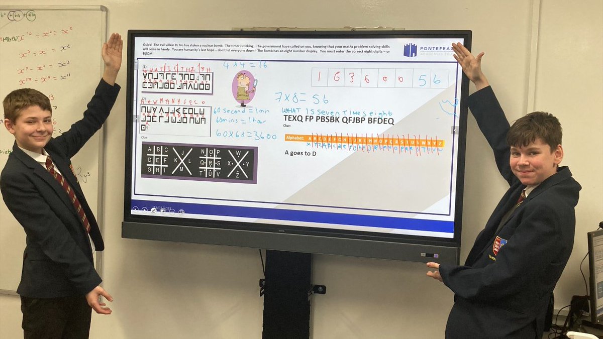 PATKingsSchool's tweet image. Amazing work from our code breakers tonight! They used their maths skills as well as their knowledge of the English language and the frequency of which letters appear. Keep up the good work! #cocurricular #maths #codebreaking #problemsolving #ThisIsKings