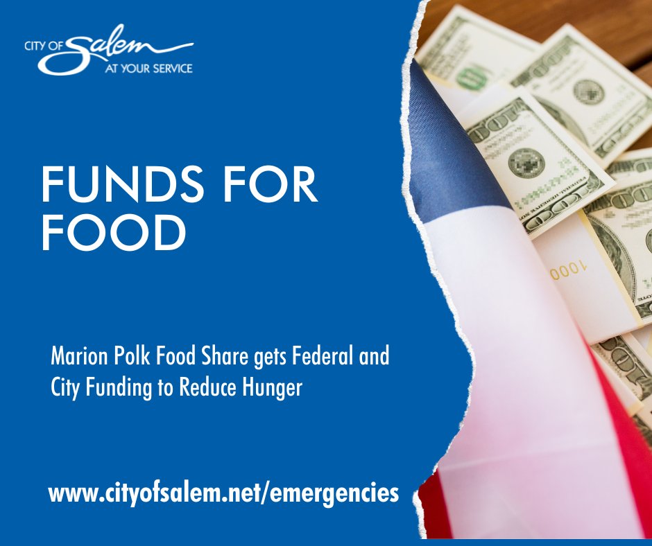 cityofsalem's tweet image. As pandemic-level SNAP (Supplemental Nutrition Assistance Program) funding expires, the City of Salem has approved local projects for City and federal funding, including $226,700 for Marion Polk Foodshare to reduce hunger.

marionpolkfoodshare.org
 
#hunger #feedingprograms